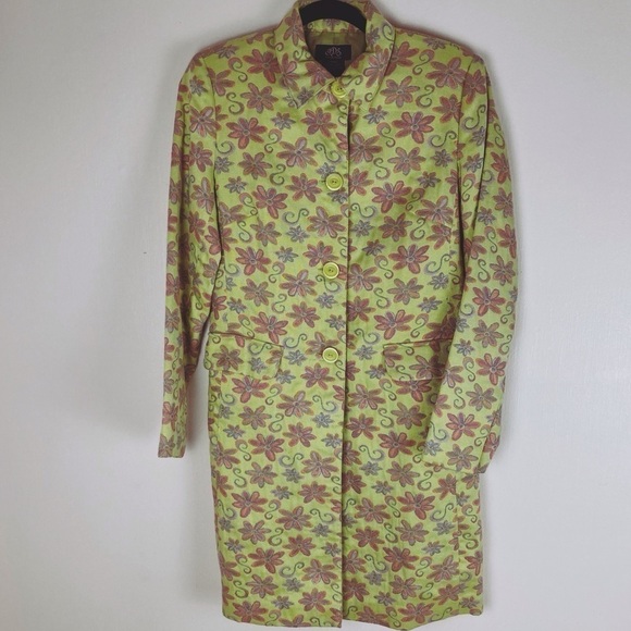 JDS Collection Floral Coat - Picture 1 of 6